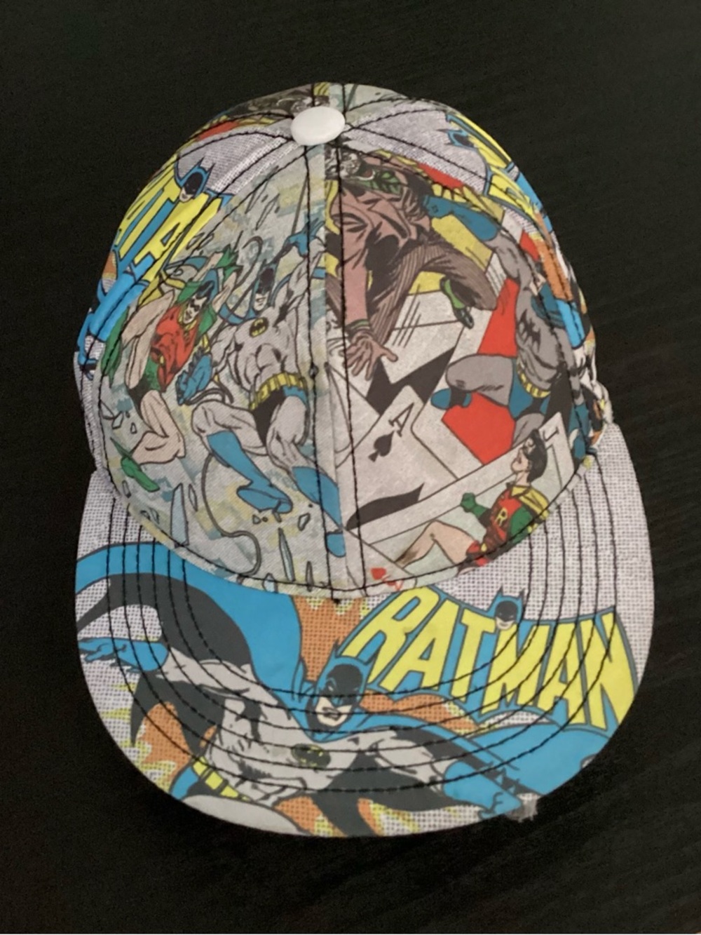 Licensed Bat-Man Kids' Snapback Hat - Multicolor